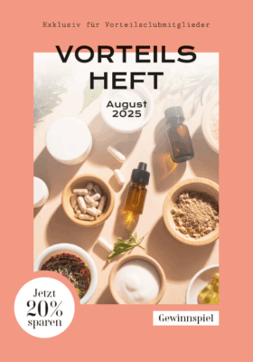 Das Cover des Vorteilsheft August der Adler Apotheke.